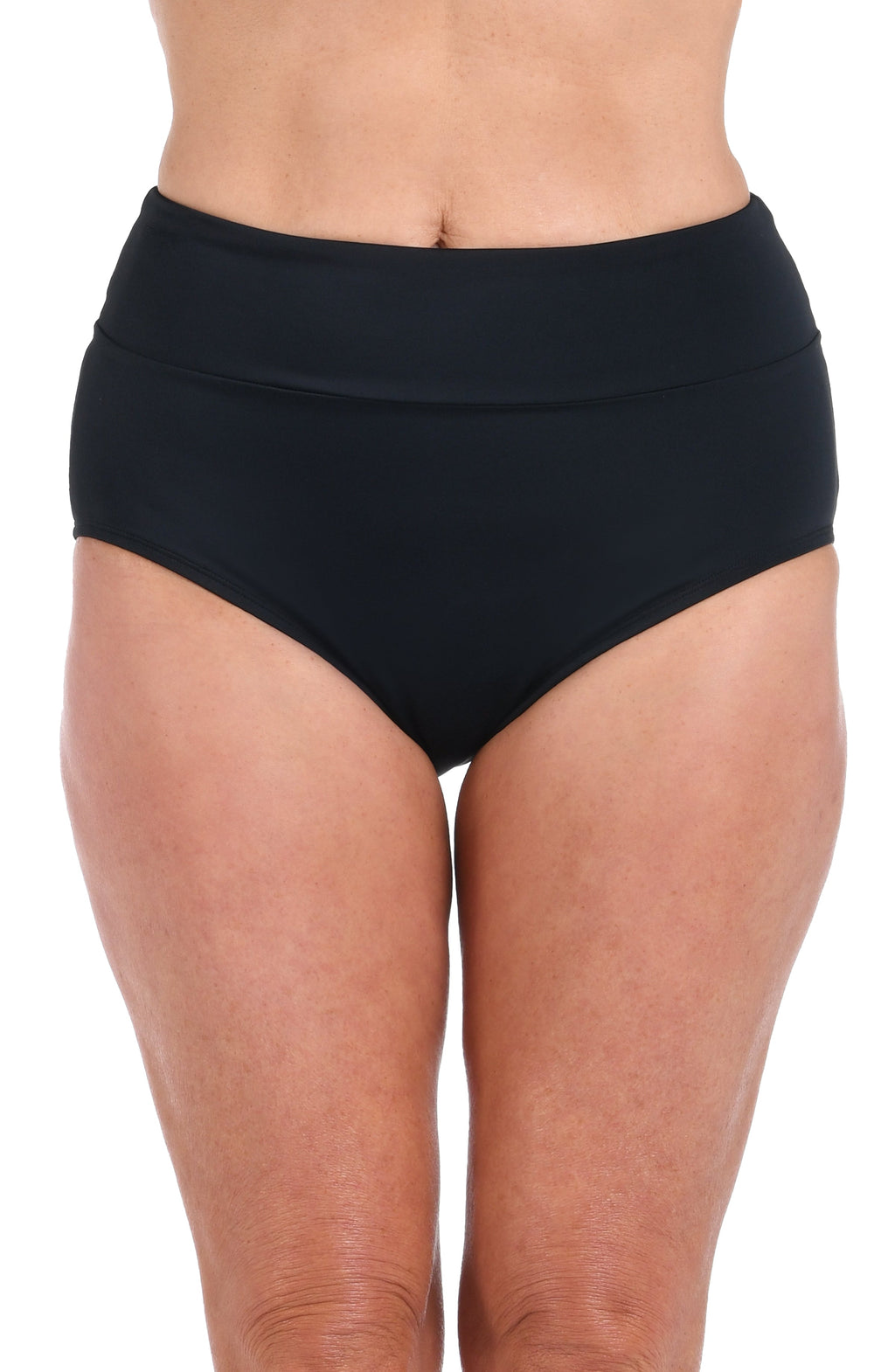 Maxine Of Hollywood Solids Mid Waist Bottom - Black