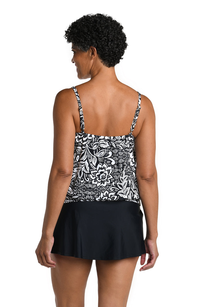 Tahitian Tribe Floral Underwire Blouson Tankini Top – MAXINE OF HOLLYWOOD