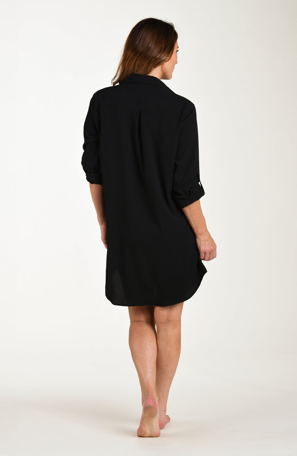 Maxine Of Hollywood Woven Covers Tunic - Black