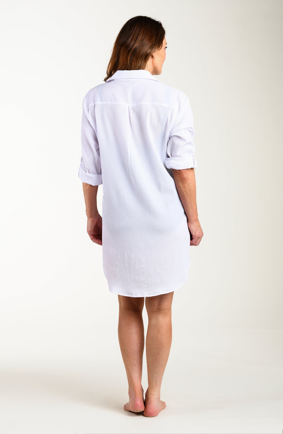 Maxine Of Hollywood Woven Covers Tunic - White
