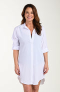 Maxine Of Hollywood Woven Covers Tunic - White