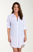 Maxine Of Hollywood Woven Covers Tunic - White