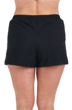 Maxine Of Hollywood Woven Solids Swim Board Short - Black