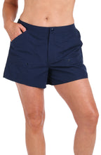 Maxine Of Hollywood Woven Solids Swim Board Short - Indigo