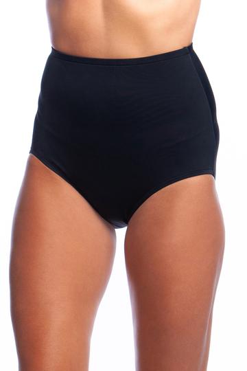 Maxine of Hollywood high-waisted black swimwear bottoms