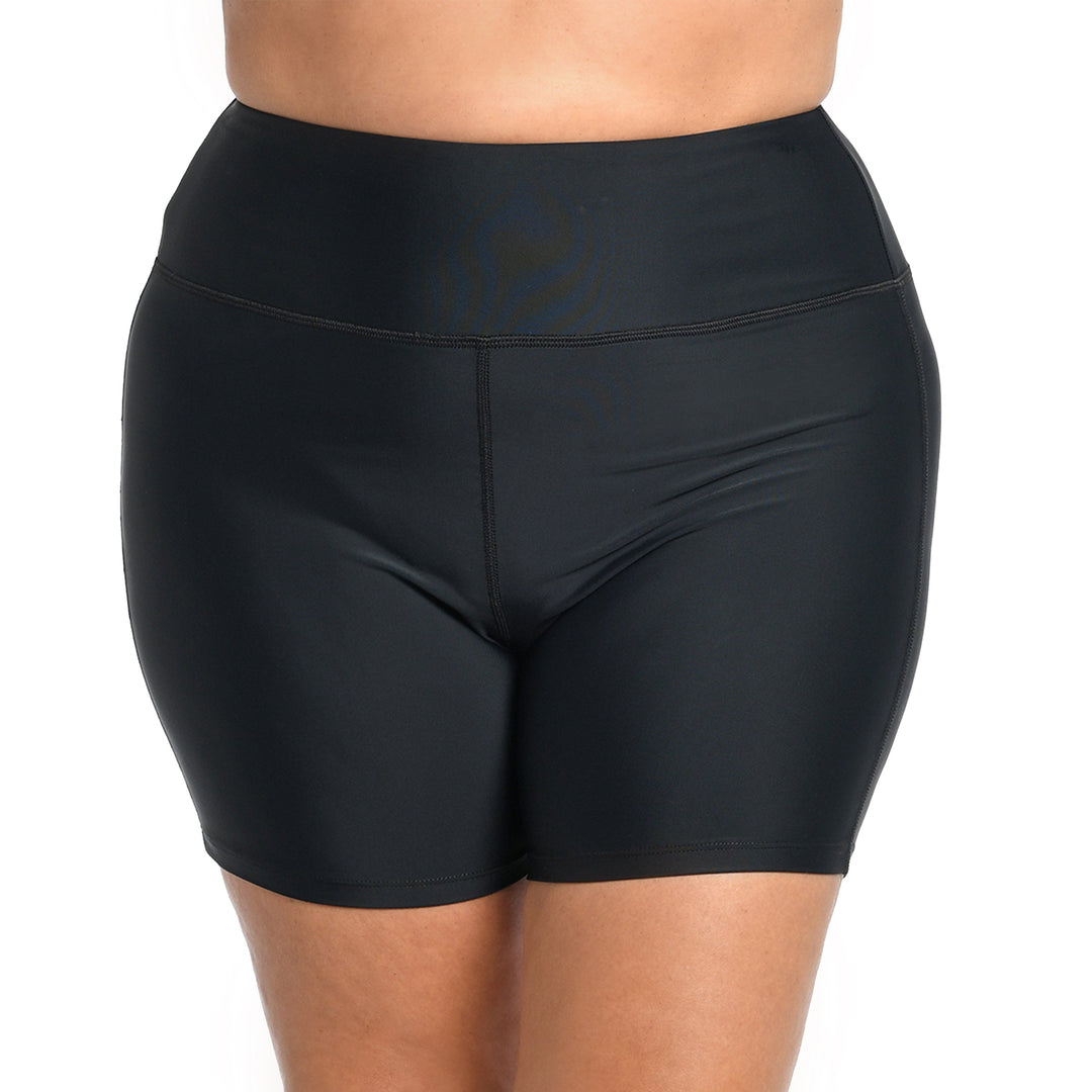 Maxine Of Hollywood Women's Plus-Size Woven Board Shorts - Solid Swimsuit Bottom With Lining & Pockets - View #6