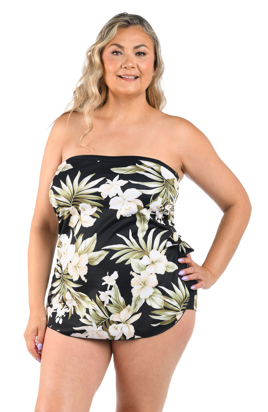 Maxine Of Hollywood | Swim | Maxine Of Hollywood Blue Floral One Piece Swimsuit Womens 22 Slimming 65fcd8cef625337a40d6757a - View #10