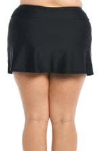 Maxine Of Hollywood Solids Swim Skirt - Black