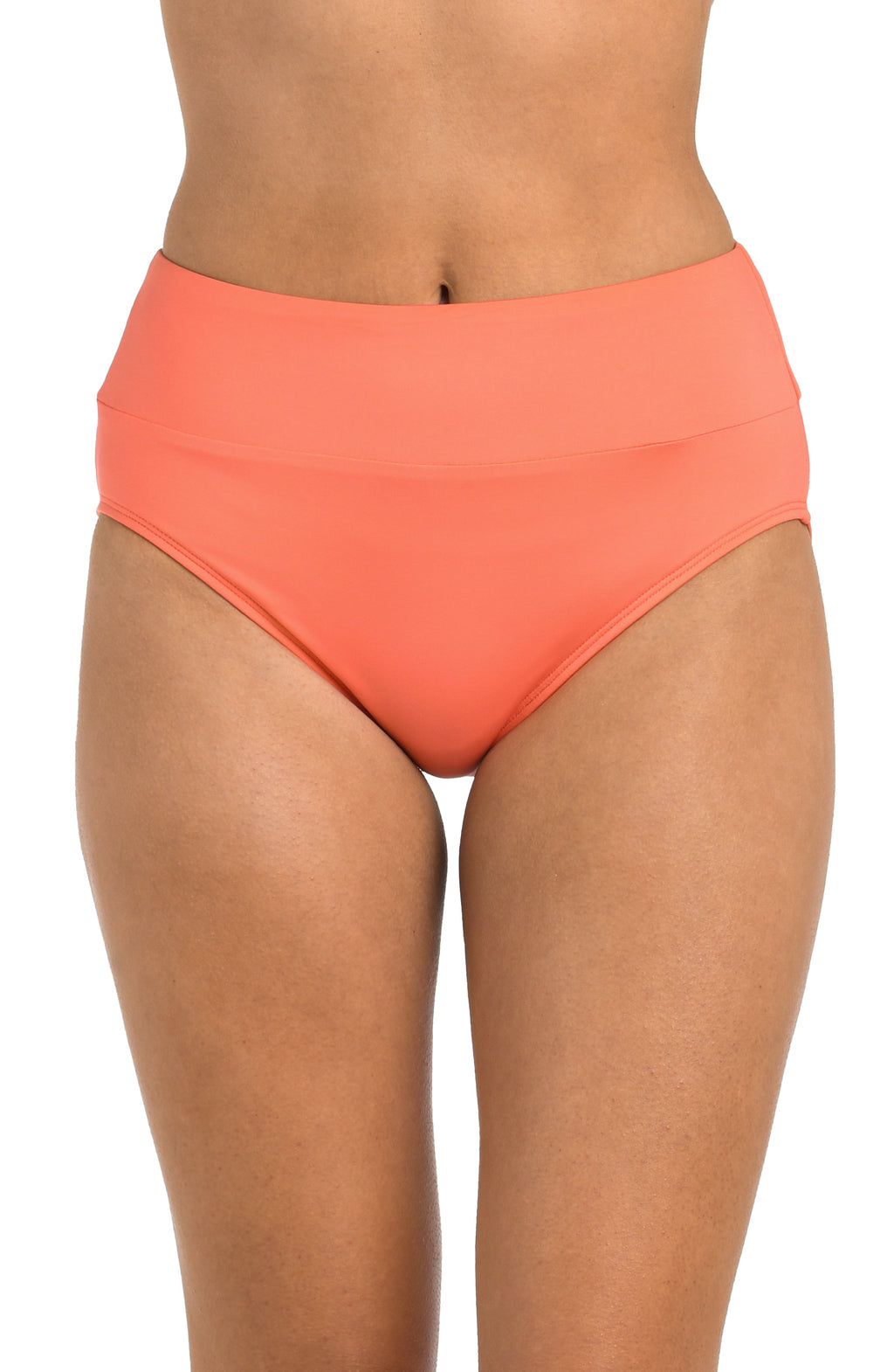 24th & Ocean Solids High Waist Bottom - Coral