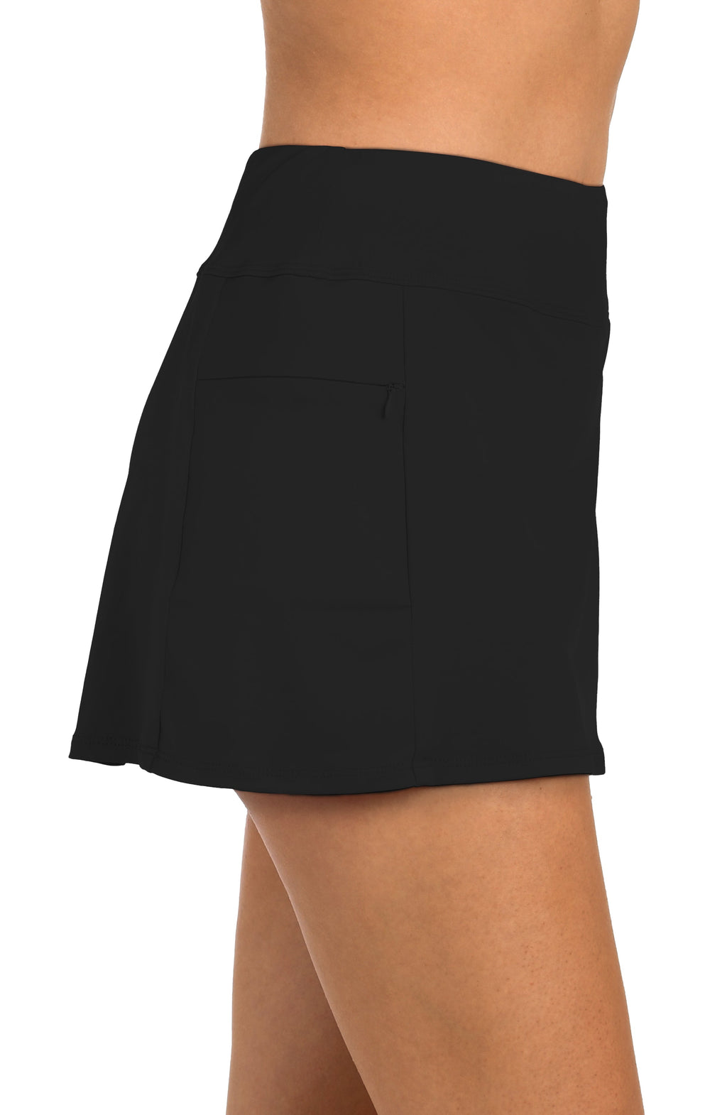 24th & Ocean Solids Swim Skort - Black
