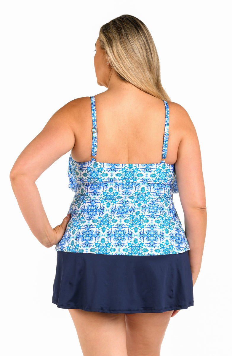 24th & Ocean Seville Two Tiered Tankini Top