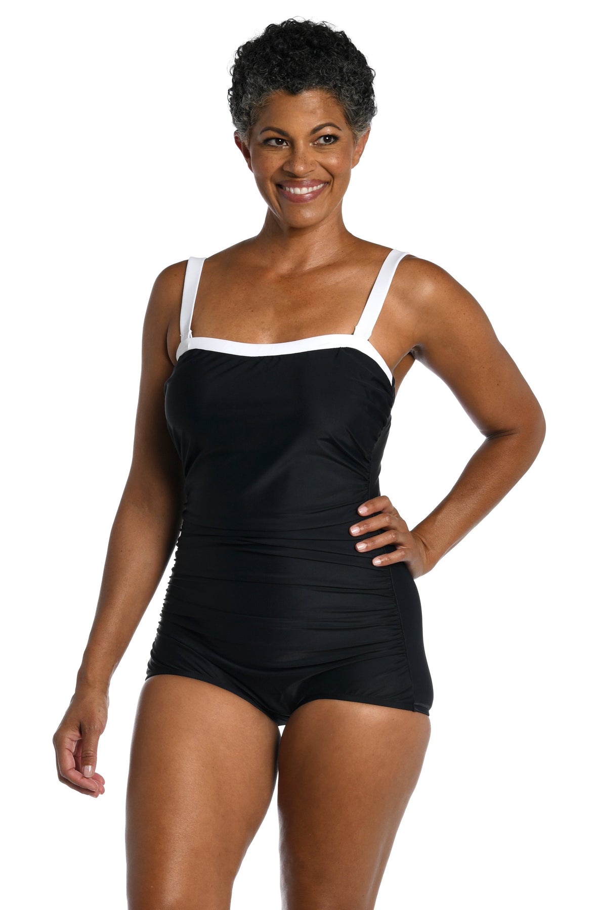 Maxine Of Hollywood Costume Intero Bandeau: Donna Taglia 50, Colore Indaco